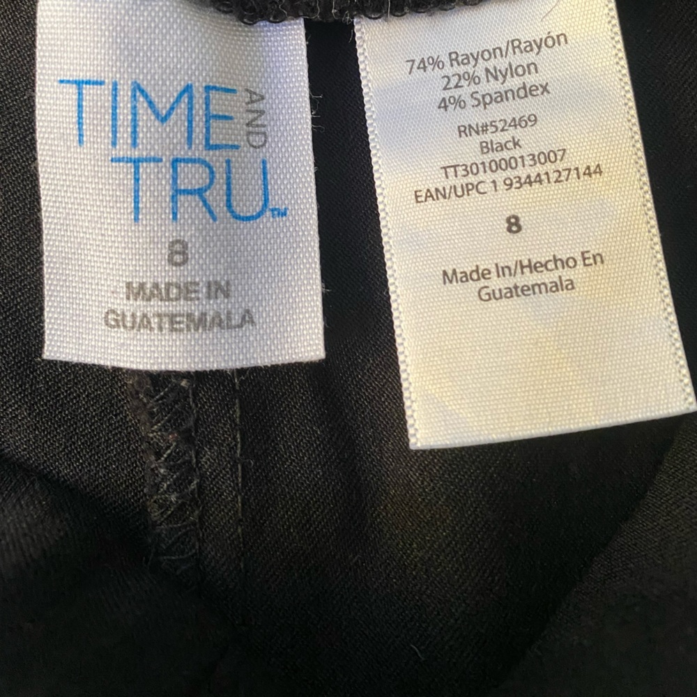 Time and Tru black chino pants - Picture 3 of 6